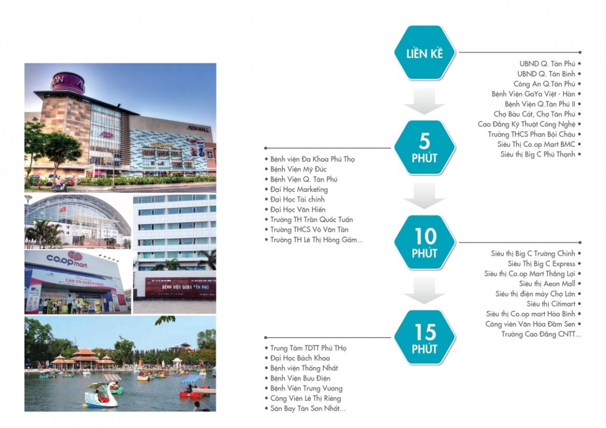 Tiện ích ngoại khu chung cư Oriental Plaza Tân Phú